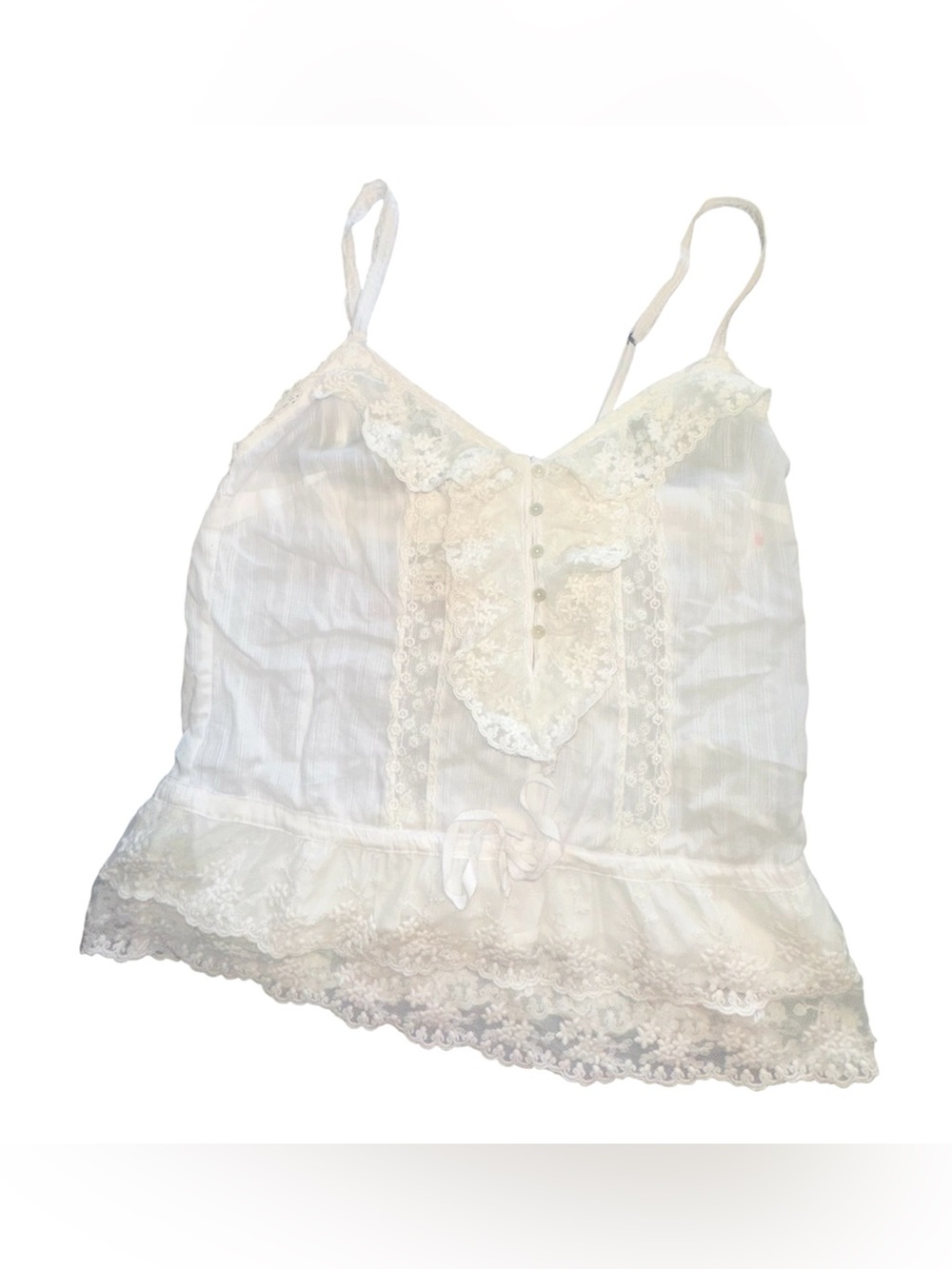 Vintage! Abercrombie & Fitch Lace Trim Babydoll Cami